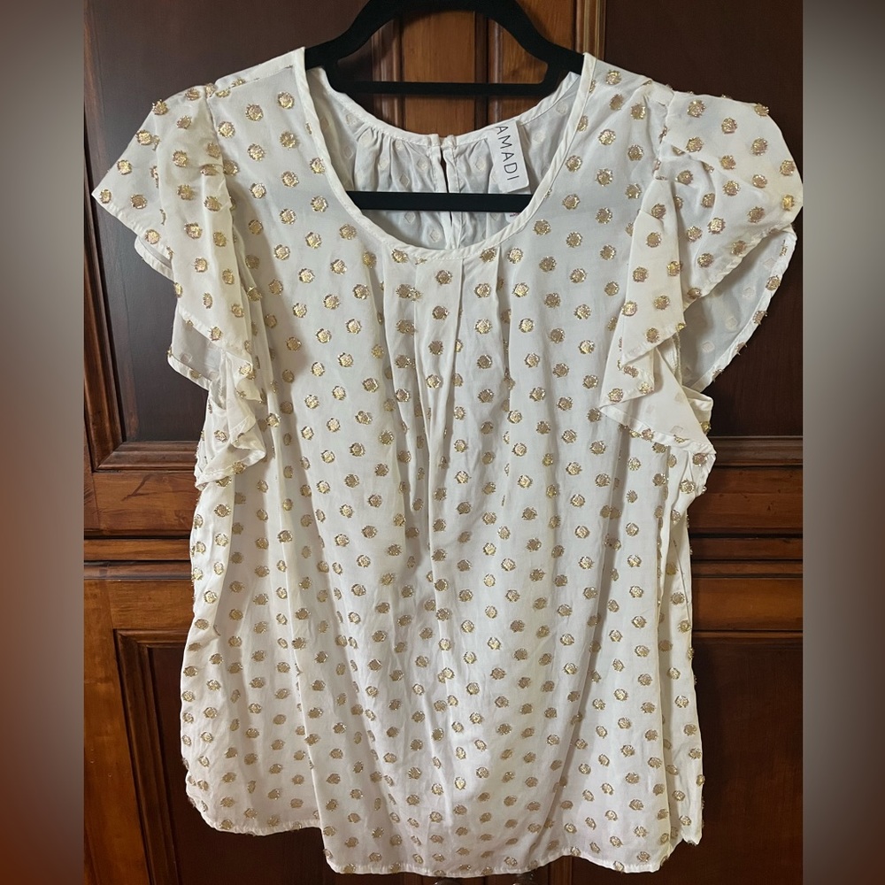 Anthropologie Amado sleeveless sparkly sexy summer top - size Med